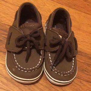Brown baby Sperry Top-sider